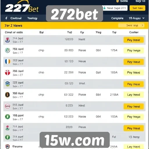 Comparativo de odds entre 272bet e concorrentes